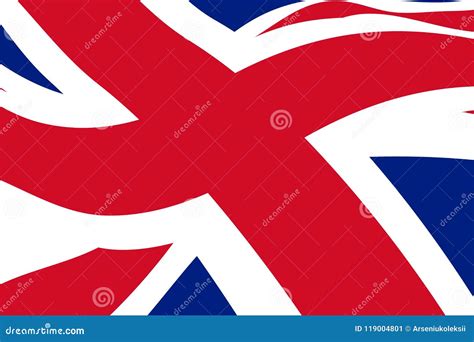 Waving United Kingdom Flag Stock Vector Illustration Of Element