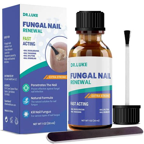 Dr Luke Finger Nail And Toe Nail Fungus Treatment Extra Strength Fungal Nail Renewal Fungus