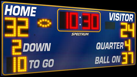 High School Football Led Scoreboard 24 Wide Scoreboards Spectrum