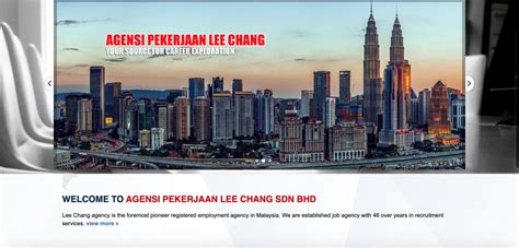 We maintain the highest quality of each product by using modernized equipment and qualified professional team. Agensi Pekerjaan Lee Chang Sdn Bhd Company Profile and ...