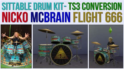 My Sims 4 Blog Ts3 Drum Kits Conversions By Ironleo78