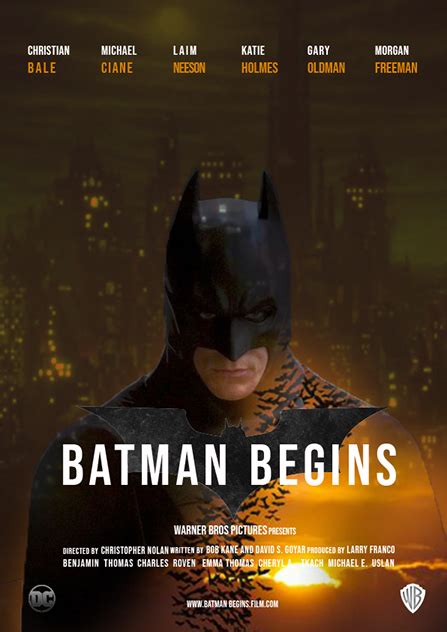 Batman Begins Movie Poster Design On Behance