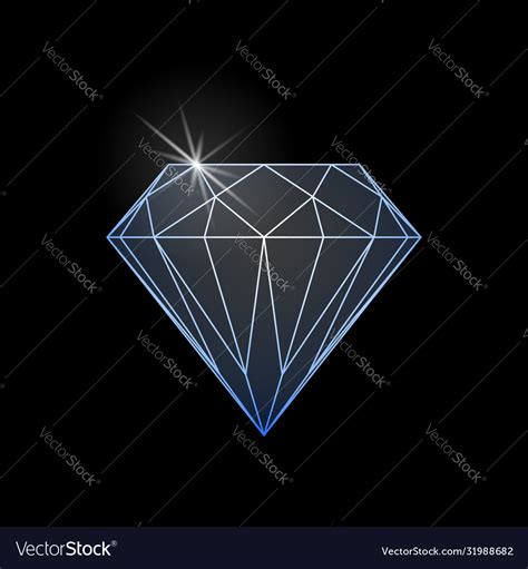 Diamond Sparkle Royalty Free Vector Image Vectorstock