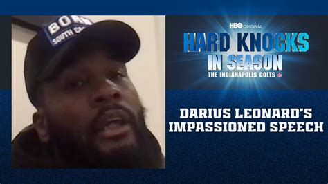 Hard Knock In Season The Indianapolis Colts Darius Leonard S Impassioned Speech