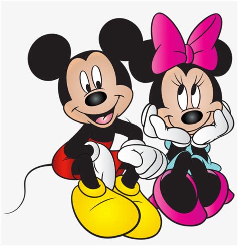 Mickey And Minnie Mouse Free Png Clip Art Image Mickey Mouse Y Minnie