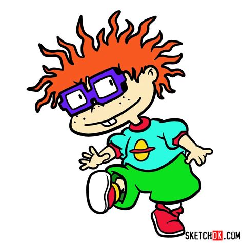 Learn How To Draw Chuckie From Rugrats Rugrats Step By Step Drawing