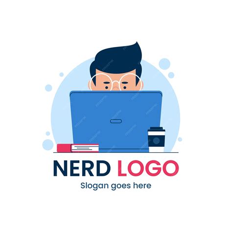 Free Vector Creative Nerd Logo Template