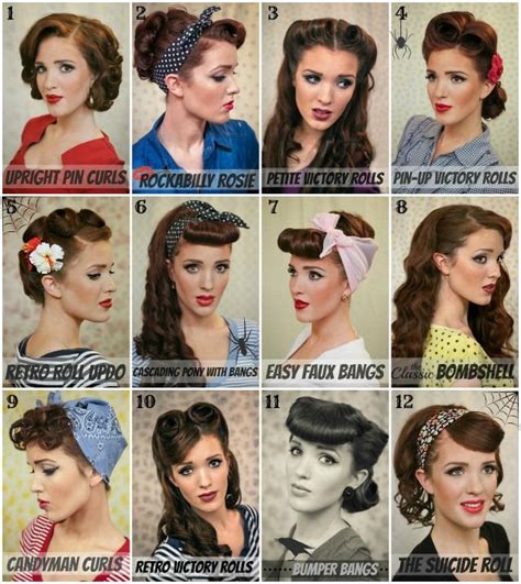 Vintage Pin Up Hairstyle Alldaychic