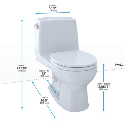 Toto Eco Ultramax Bone Round Standard Height Watersense Toilet 12 In