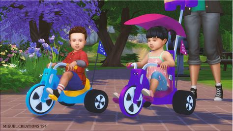 Miguel Creations Ts4 Superstar Triciclo Sims Bebê Packs The Sims