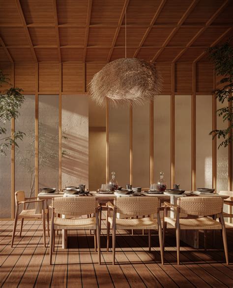 Japandi Dining Room Top Architectural Visualization Studio