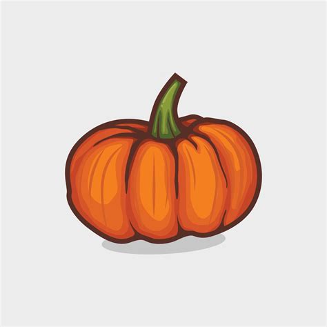 Pumpkin Icon Isolated Vector Illustration Simple Drawing 2991298 Vector