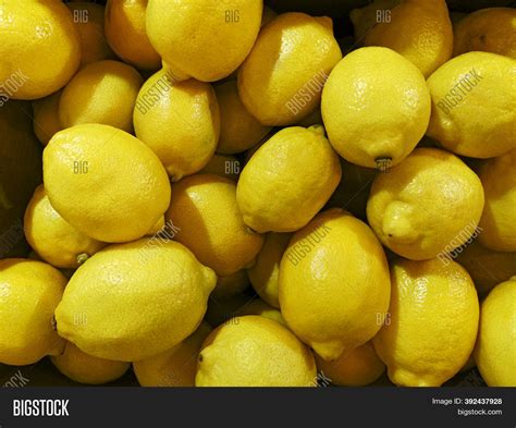 Bright Yellow Lemons Image And Photo Free Trial Bigstock