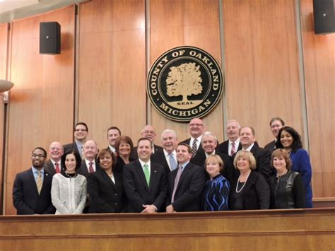 Oakland County Board Of Commissioners Take Oath Of Office And Honors