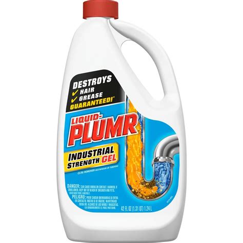 Liquid Plumr Oz Industrial Strength Gel Drain Cleaner And Drain Unclogger The