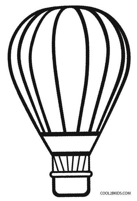 Printable Hot Air Balloon Coloring Pages For Kids Cool2bkids