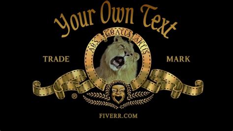Recreate The Mgm Intro With Your Own Text By Floatweb Fiverr