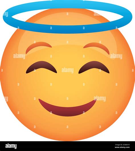 Emoji Angel Stock Vector Images Alamy