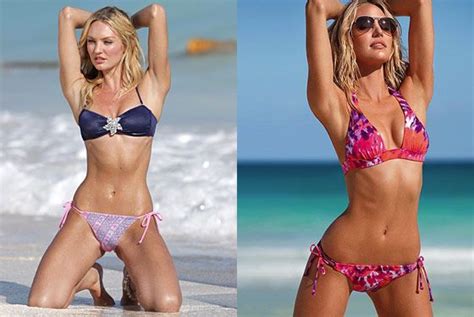 Candice Swanepoel Before And After A Victorias Secret Photoshop
