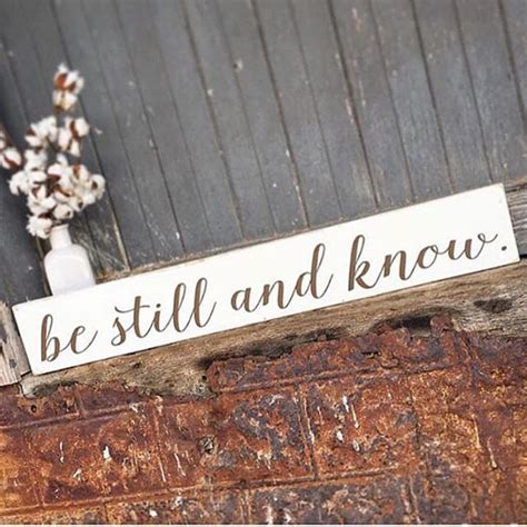 Be Still And Knowpainted Wooden Signs Now Available In Our Etsy Shop
