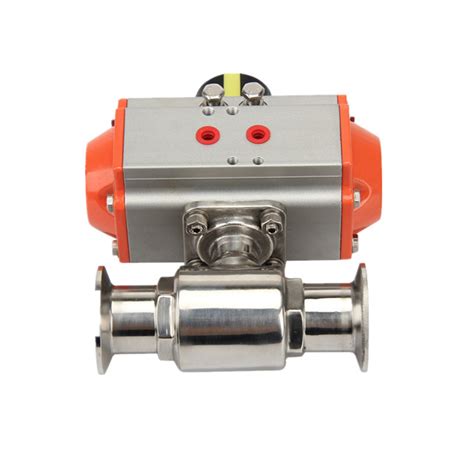 Sanitary Pneumatic Actuated Triclamp Ball Valve Ss304ss316 Buy