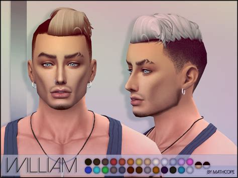 The Sims Resource Mathcope William Hair