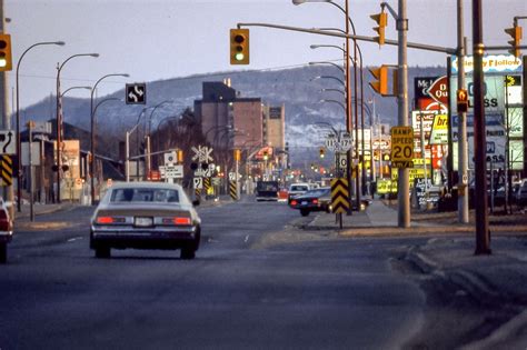 Memorial Avenue Looking South In Thunder Bay Ontario Canada In The Mid