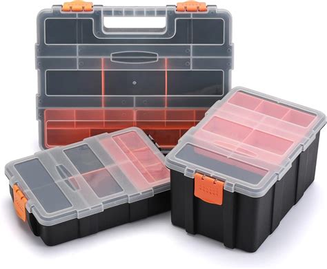Airtoon Hardware And Parts Organizers 4 Piece Set Toolbox Compartment