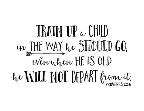 Proverbs 226 Train Up A Child In The Way He Should Go Wall