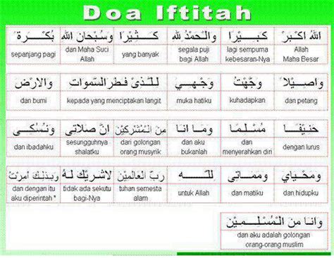 Bacaan Doa Iftitah Arab Latin Dan Artinya Lengkap Dosenpintar Com