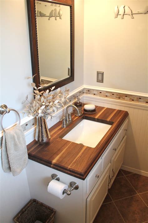 Walnut Bathroom Countertop Countertops Ideas