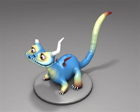 Free Dragon Blender Rigged 3d Model