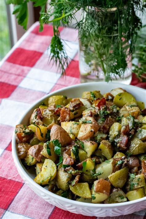 Southwest roasted potato salad makes: Herb Roasted Potato Salad - What the Forks for Dinner?