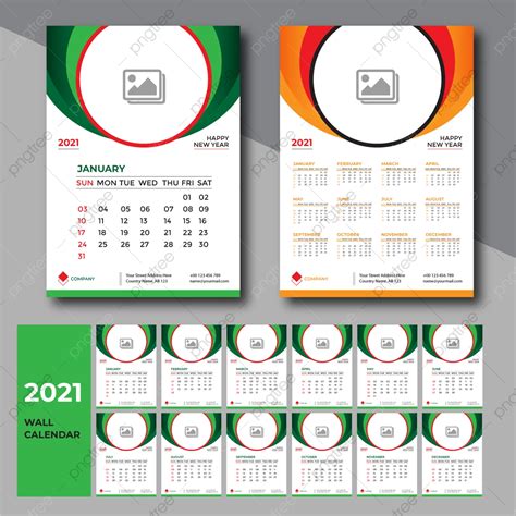 Gambar Desain Template Kalender Dinding Vektor Premium Templat Untuk