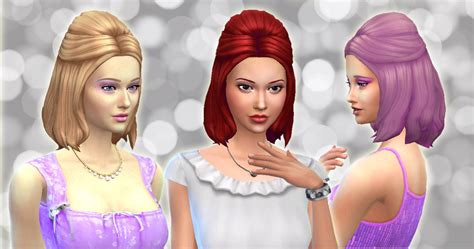 My Sims 4 Blog Kiara24 Flame Version 2 And Downy Hair For Females
