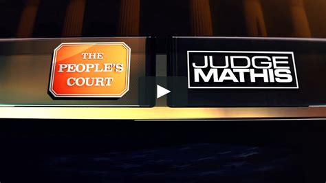 Judge Mathis And The Peoples Court Peoples Court Judge Mathis Promax