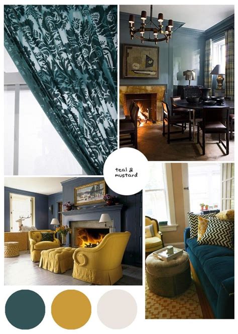 Color Palette Inspo Dark Teal And Mustard Dining Room Teal Dining