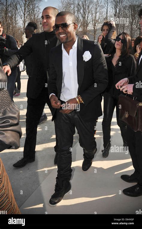Kanye West Paris Fashion Week Ready To Wear Fallwinter Chaneloutside