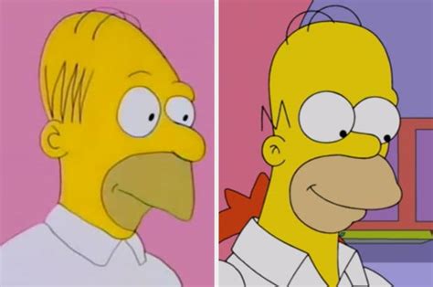 The Simpsons In Their First Episode Vs Now