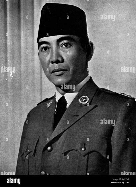 Photograph Of Sukarno 1901 1970 The First President Of Indonesia
