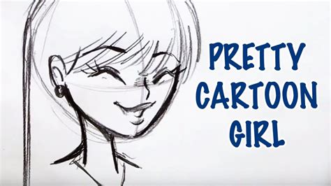 Most anime drawings include exaggerated physical features such as large eyes, big hair and elongated limbs. How to Draw a Pretty Cartoon Girl (Step by Step) - YouTube