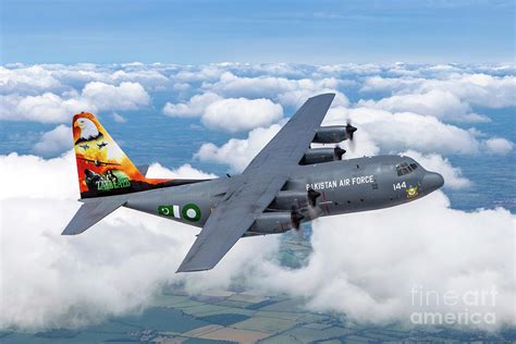 In the two wars with india they were used not only for transport, logistic, paradrop and cargo. Pakistan Air Force C-130 Hercules c8 Photograph by Nir Ben-Yosef