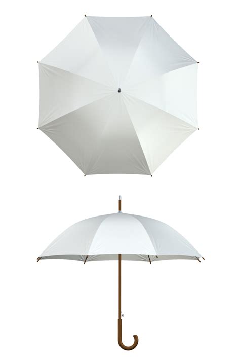 Wood Umbrella White Umbrellas Custom