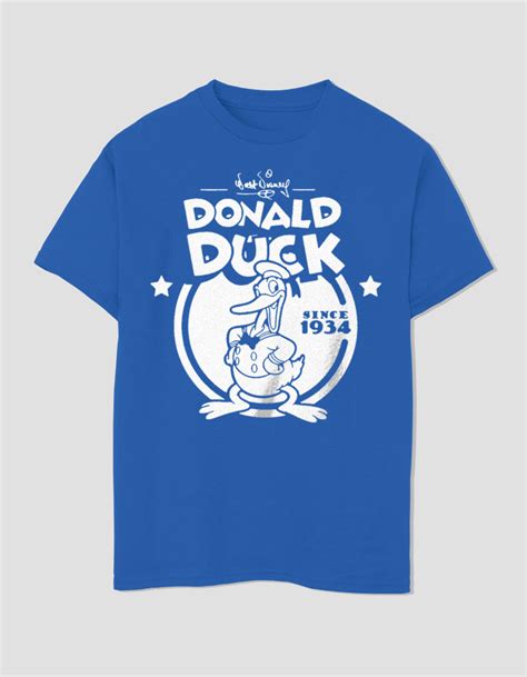 Disney 100th Anniversary Since 34 Donald Duck Unisex Kids Tee Royal