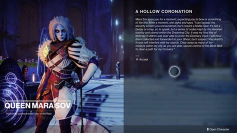 Queen Mara Sov Expects You To Bow Guardian A Hollow Coronation