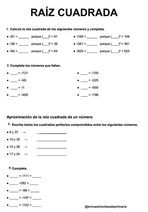The Worksheet Is Filled With Numbers And Symbols For Students To Learn