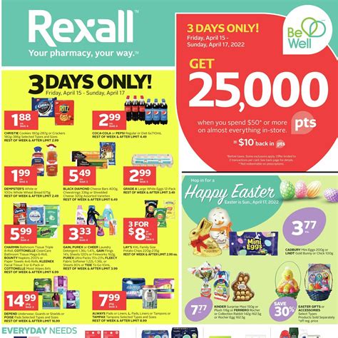 Rexall Weekly Flyer Weekly Savings On Apr 15 21