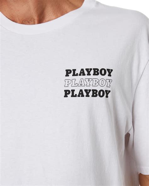 Playboy Playboy Logo Mens Ss Tee White Surfstitch