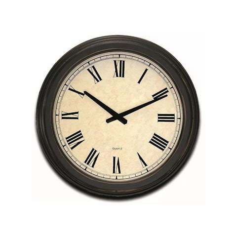 Ergo Oxford Hall 18 Inch Wall Clock The Home Depot Canada