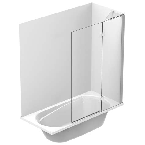 Pacific Hinge Door Acrylic Wall Shower Over Bath Clearlite Bathrooms